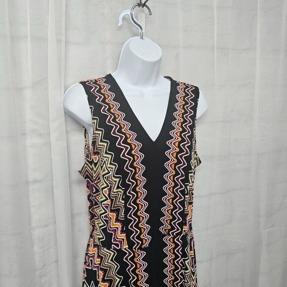 Dressbarn Dress Retro Asymmetrical Sleeveless Black Grunge 8 - Picture 4 of 14